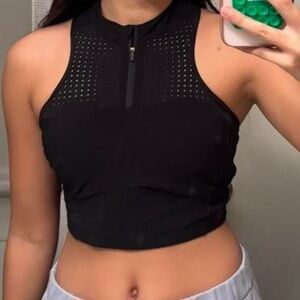 lululemon athletica Black Crop Top